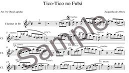 Tico-Tico no Fubá Clarinet Bb Sheet Music